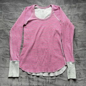 Lululemon Striped Long Sleeve Top